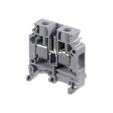 M10/10,C, SCREW CLAMP TERMINAL BLOCK, FEED THROUGH, GREY, 10X44.5X40.5MM