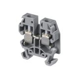 DR 4/6,EX, SCREW CLAMP TERMINAL BLOCK, MINIBLOCKS, GREY, 6MM SPACING, 28X26MM