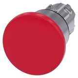 Mushroom pushbutton, 22 mm, round, metal, shiny, red, 40mm, latching, pull-to-unlatch 3SU1050-1BA20-0AA0-Z Y12