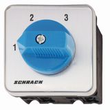 3 step Selector switch 1 pole, 20A, without 0 pos, 1-2-3