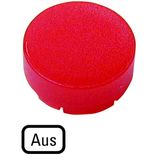 Button lens, raised red, AUS