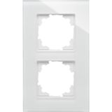 Glass-cover frame 2-fold for vertical an