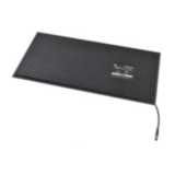 Safety mat black with 1-cable, 500 x 500 mm dimension