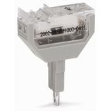 Component plug 2-pole with diode 1N4007 gray