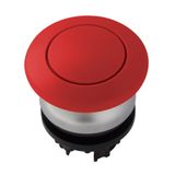 Mushroom push-button, stay-put, red