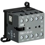 TBC7-30-10-51 Mini Contactor 17 ... 32 V DC - 3 NO - 0 NC - Screw Terminals