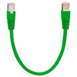 Patch cord, Cat.6A iso, 3 m green (similar RAL 6016)