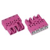 Plug 4-pole Cod. B pink