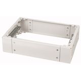 Cable marshalling box for IP30 floor standing distribution boards, HxWxD = 200 x 800 x 300 mm,  gray