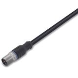 Sensor/Actuator cable M12A plug straight 4-pole