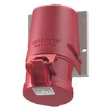 Mennekes Wall mounted recept., 16A4p6h400V, IP44 1343