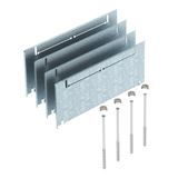 ASH250-3 B165220  Construction set for leveling, for screed height 165+55 mm, Steel, St, strip galvanized, DIN EN 10346