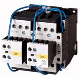 Reversing contactor combination, 380 V 400 V: 7.5 kW, 24 V DC, DC operation