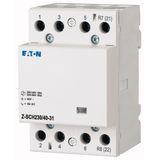 Installation contactor, 230VAC/50Hz, 3N/O+1N/C, 40A, 3HP