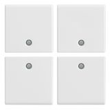 Four half-buttons 1M w/o symbol white