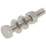 SKS 12x80 A2 Hexagonal screw with nut and washers M12x80