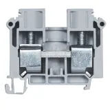Rail-mounted screw terminal block ZSG1-35.0s grey