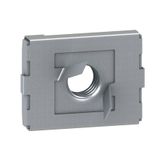 notched clamp nut M6 - for fixing mounting plate and rail on pre-drilled upright