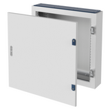 CVX DISTRIBUTION BOARD 160E - SURFACE-MOUNTING - 600x600x170 - IP55 - WITH SOLID SHEET METAL DOOR - 2 LOCKS - WITH EXTRACTABLE FRAME - GREY RAL7035