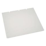 Mounting plate, KVS, PVC, for ZAL102, 1036 x 925 x 6 mm