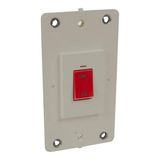 Arteor™ - Double pole switch - with neon - 45 A 250 V~ - 2-gang - Champagne