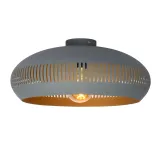 Lucide RAYCO - Flush ceiling light - Ø 45 cm - 1xE27 - Grey