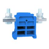 Rail-mounted screw terminal block ZSG1-70.0n blue