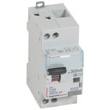 Differential circuit breaker DX³4500 high inlet and low outlet screw U+N 230V~ - 20A typeAC 300mA - curve C - 2 modules