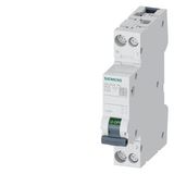 CIRCUIT BREAKER 230V 6KA, 1+N-POLE/1MW, N LEFT C25