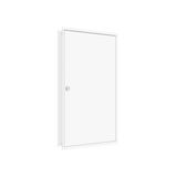 Flush-mounted frame flat + door 3-24, 3-part system, 100mm