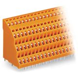 Quadruple-deck PCB terminal block 2.5 mm² Pin spacing 5.08 mm orange