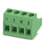 MSTB 2,5/ 4-ST BD:+,S,M,B - PCB connector
