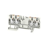 Feed-through terminal block, PUSH IN, 2.5 mm², 800 V, 24 A, Number of 