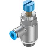 GRLA-3/8-QS-6-RS-D One-way flow control valve