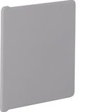 End cap made of PVC for slotted panel trunking BA6 80x80mm stone grey