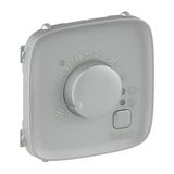 Cover plate Valena Allure - electronic room thermostat - aluminium