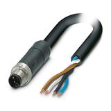 SAC-4P-M12MSL/10,0-PVC - Power cable