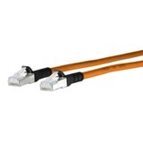 Patch cord Cat.6A AWG 26 15.0 m orange-black