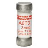 Fuse A6T - Class T - Fast-Acting 600VAC 300VDC 3A Ferrule