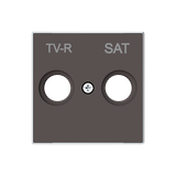 8550.1 TP Cover TV-R / SAT socket SAT 1 gang Brown - Sky Niessen