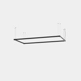 Lineal lighting system Apex Rectangular Pendant 1125mm x 2140mm 72W LED neutral-white 4000K CRI 90 ON-OFF Black IP20 6252lm