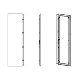 Sheet steel door left for 2 door enclosures H=2000 W=400 mm