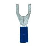 Fork crimp cable shoe, insulated, blue, 1.5-2.5mmý, M6