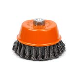 Cup brush M14 85mm for angle grinder M14 (twisted wire)