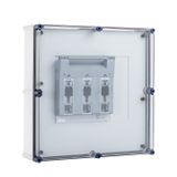 Fuse switch enclosure with XNH size 3, 3-pole