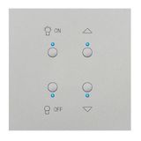 Art d'Arnould Epure MyHOME_Up light and shutter switch - satin steel