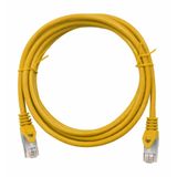 Patchcord RJ45 shielded, Cat.5e, PVC, yellow, 0.5m