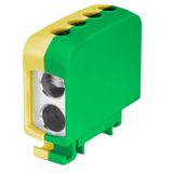 AL/CU universal rail-mounted terminal block ZGG2x35/2x35z-g yellow-green