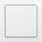 Wireless 1-way pushbutton in E-Design55, polar white glossy