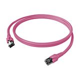 Patchcord RJ45 shielded Cat.6a 10GB, LS0H, erikaviolet, 1.0m